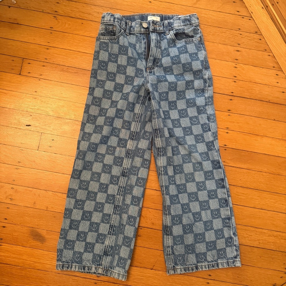 Pacsun Checkered Blue Jeans